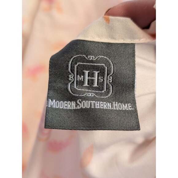 Modern Southern Home Twin Flat Sheet With Pink & Orange Sean Turtle Print - Picture 2 of 5